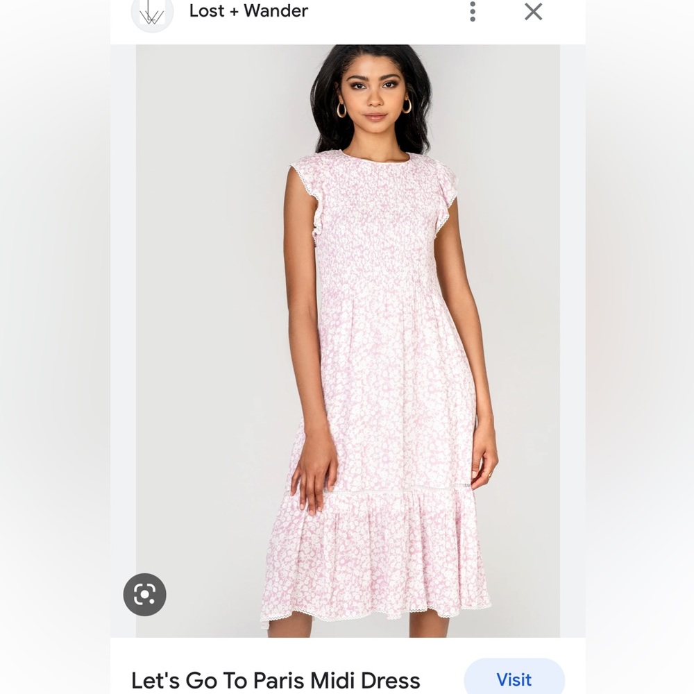 Lost and Wander Let’s Go to Paris Pink Dress